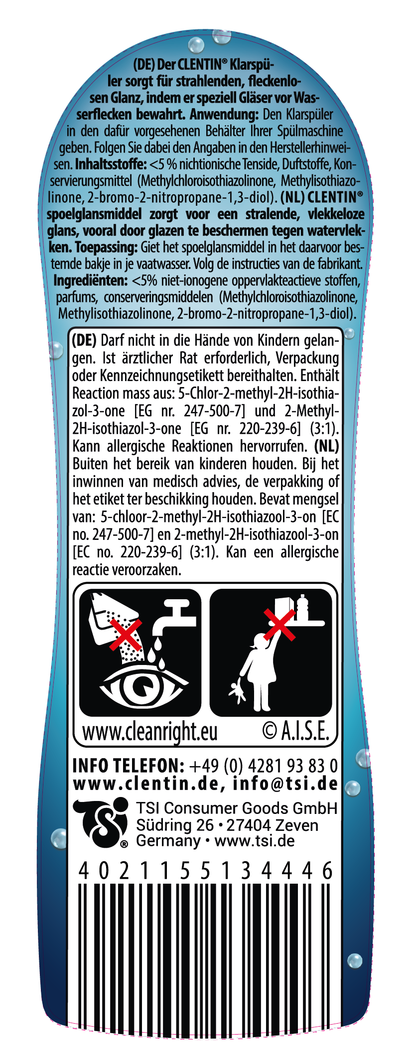 CLENTIN Klarspüler 1000ml FL