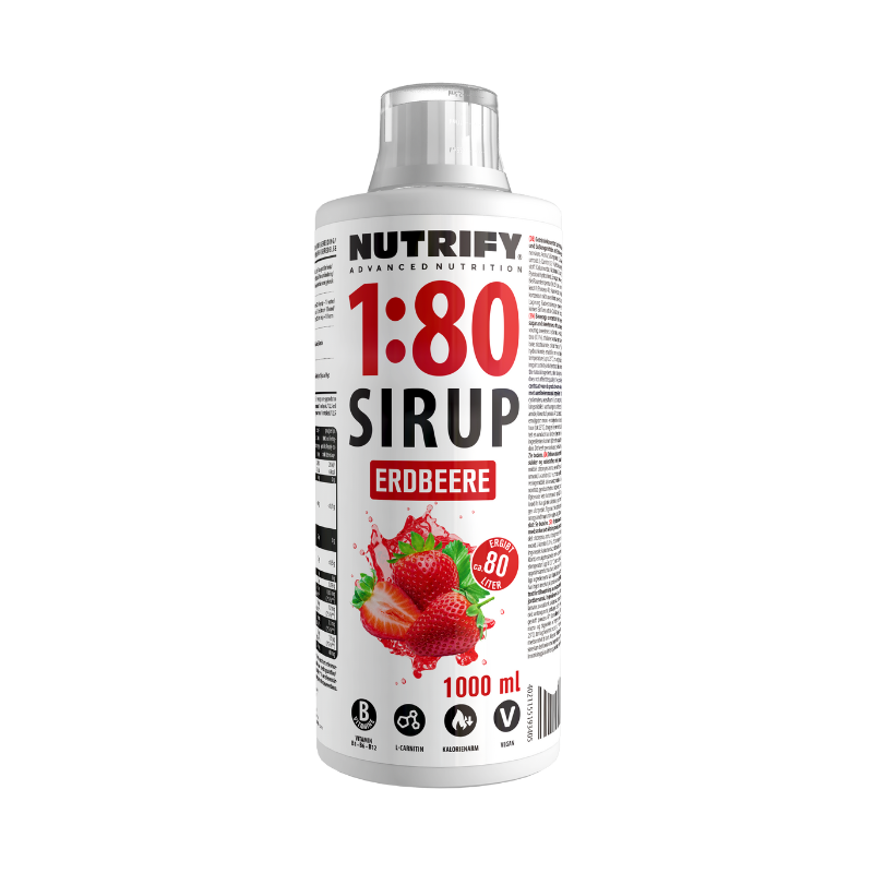 NUTRIFY Sirup 1:80 Erdbeere 1L