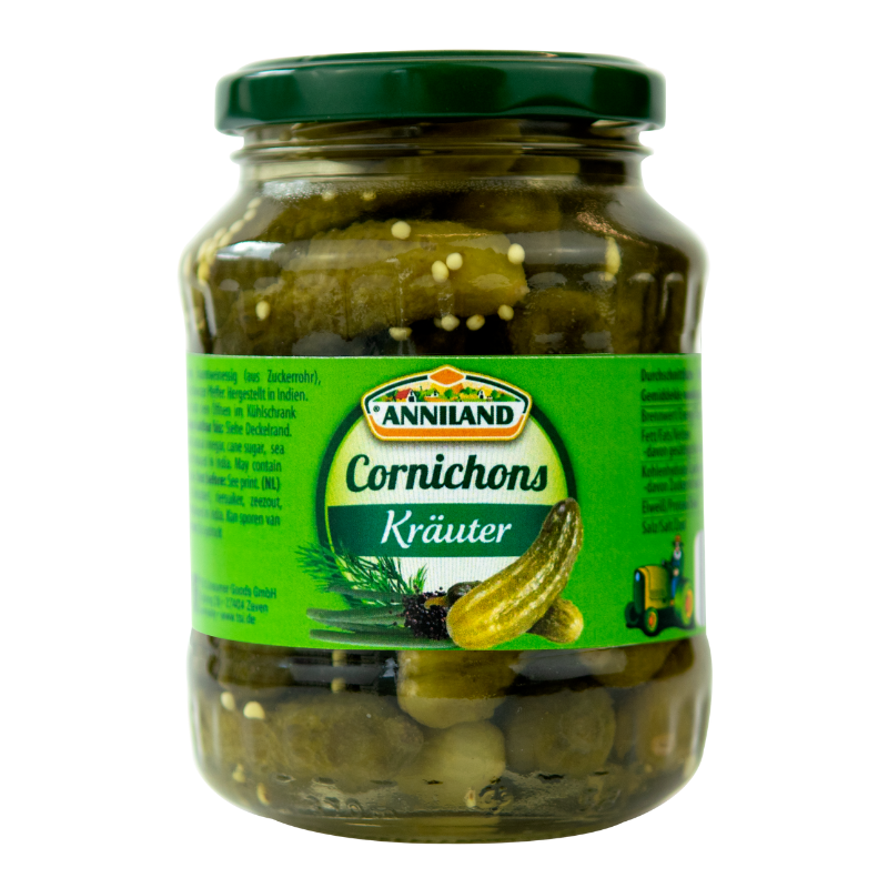 ANNILAND Cornichons Kräuter 330g GL