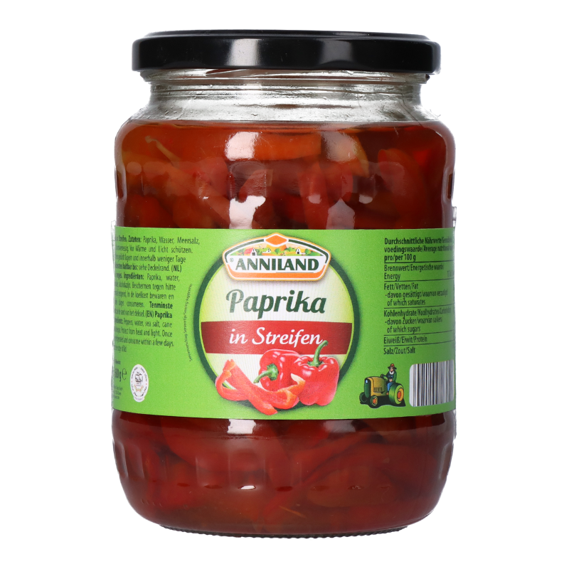 ANNILAND Paprika in Streifen 680g GL