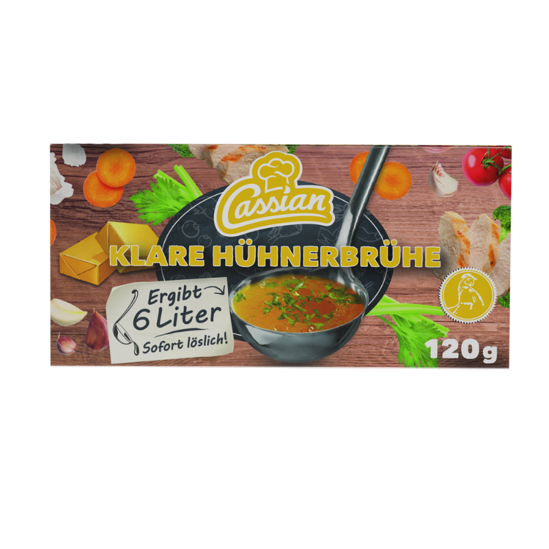 CASSIAN Brühwürfel Hühnerbrühe 120g
