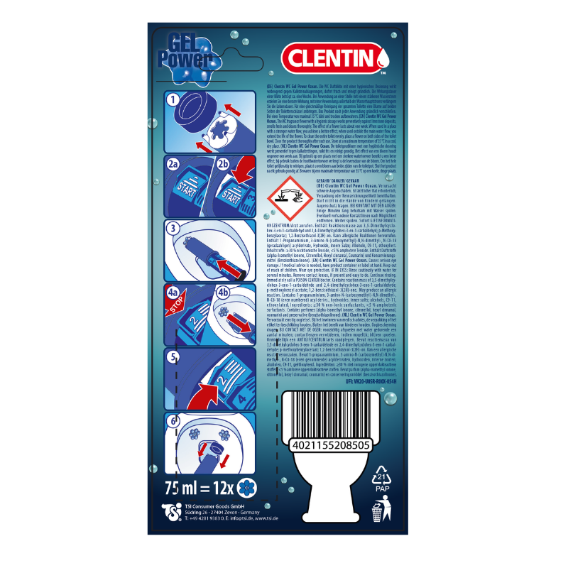 CLENTIN Gel-Power Ocean 75ml ST