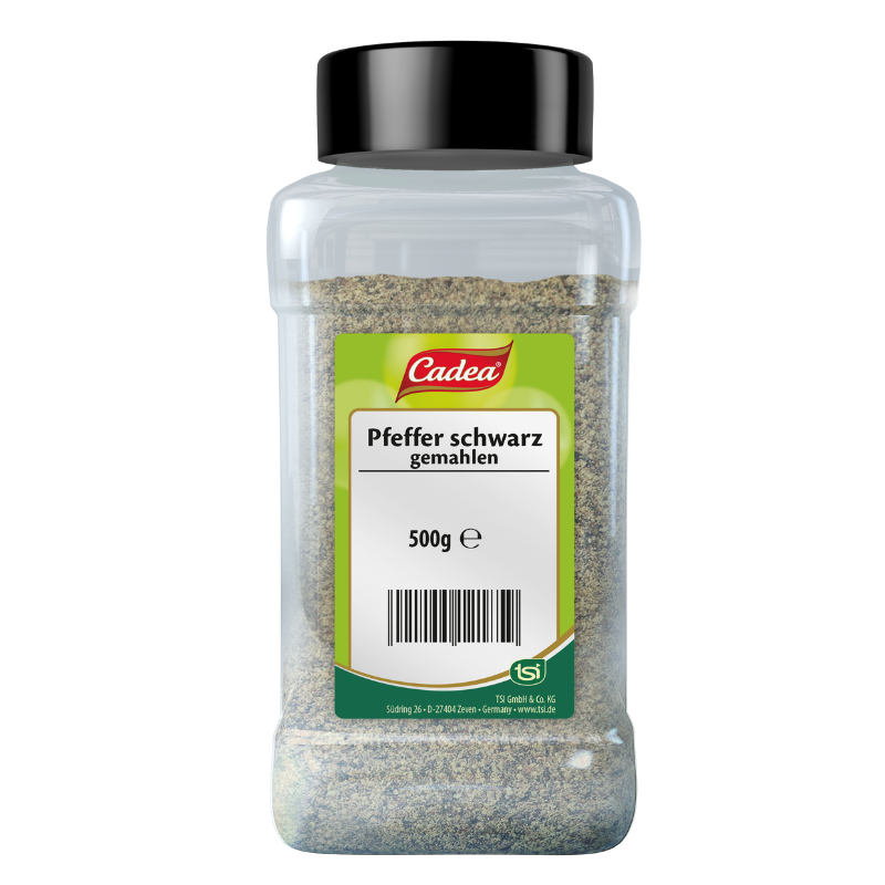 CADEA Pfeffer schwarz gemahlen 500g DS