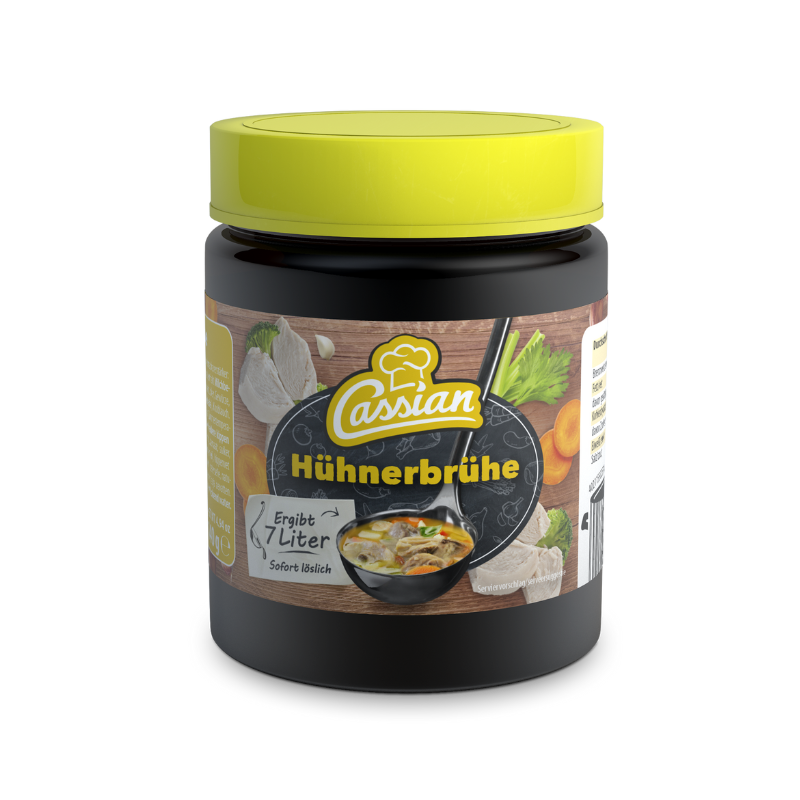 CASSIAN Klare Hühnerbrühe 140g Glas
