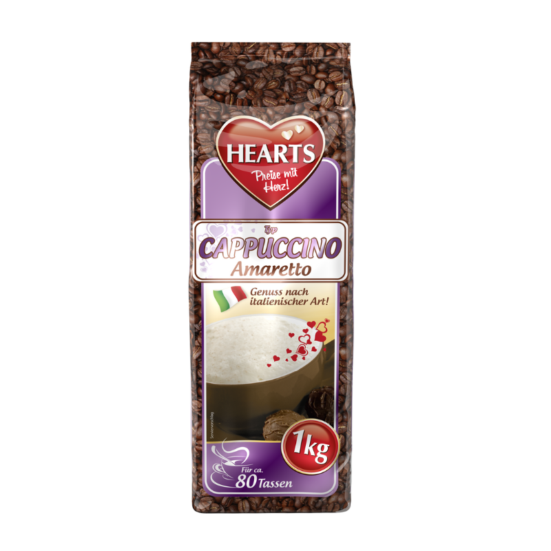 HEARTS Cappuccino Amaretto 1kg STBT