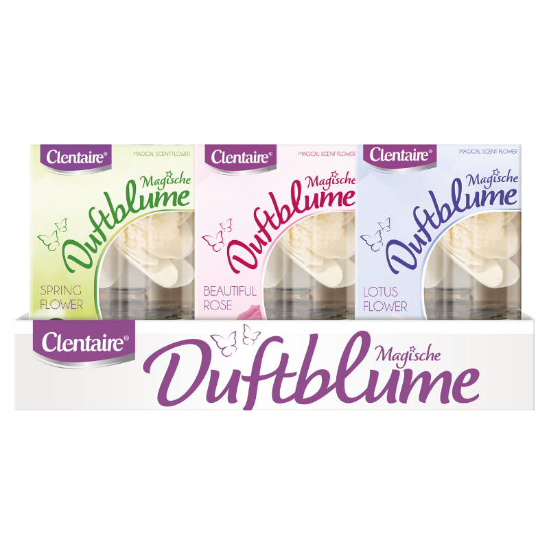 CLENTAIRE Raumduft Blume 3fach sor. 75ml