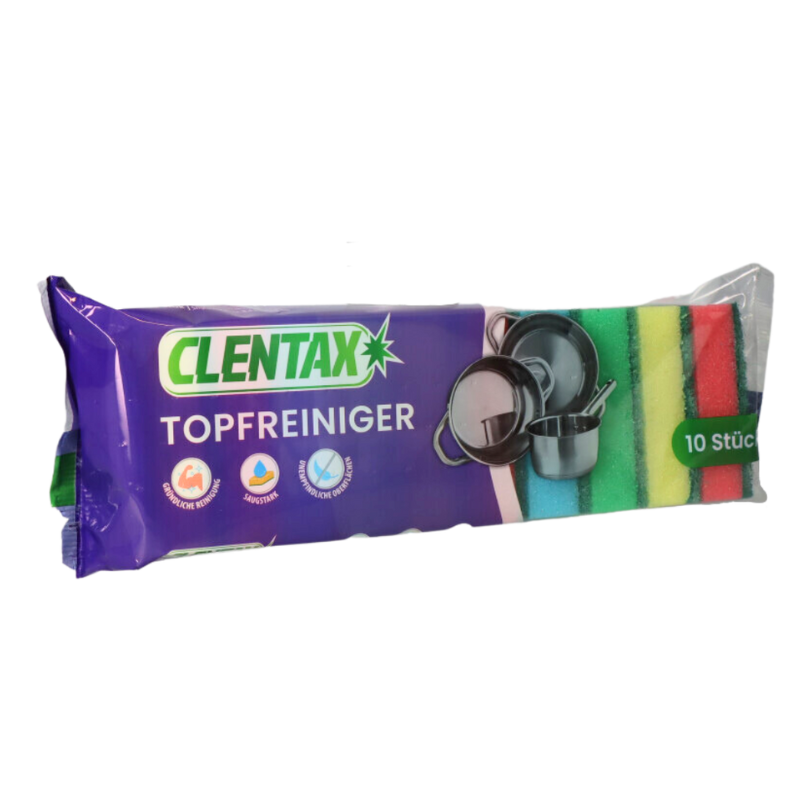 CLENTAX Topfreiniger bunt 10er PK