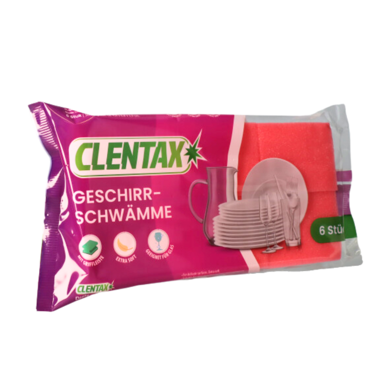 CLENTAX Geschirrschwämme 6er PK