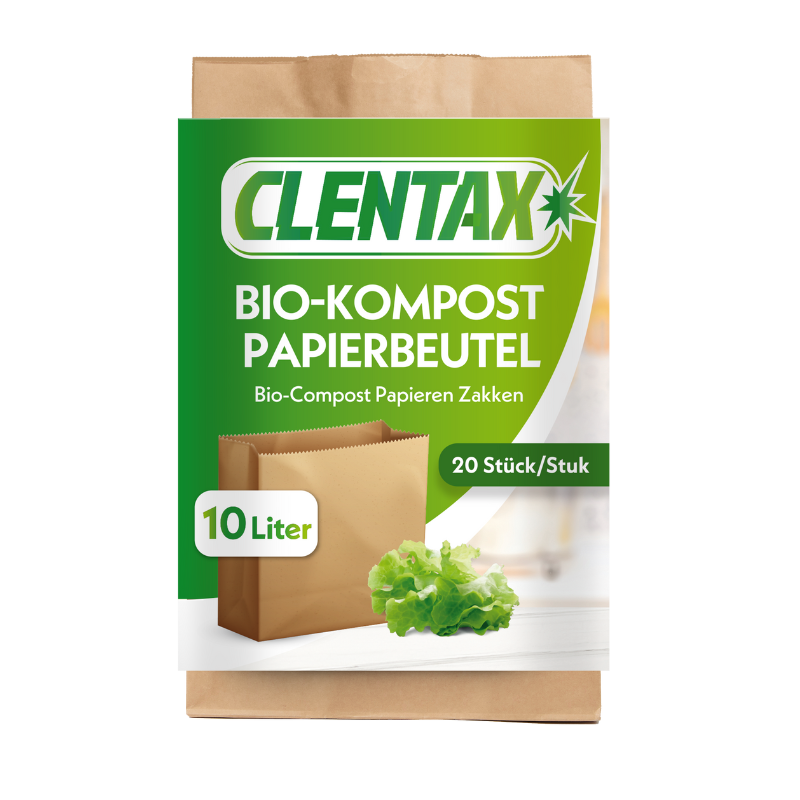 CLENTAX Bio Papierbeutel 10L 20er PK