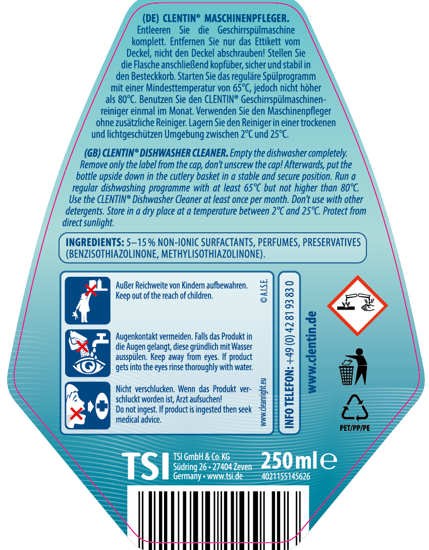 CLENTIN Maschinenpfleger 250ml FL