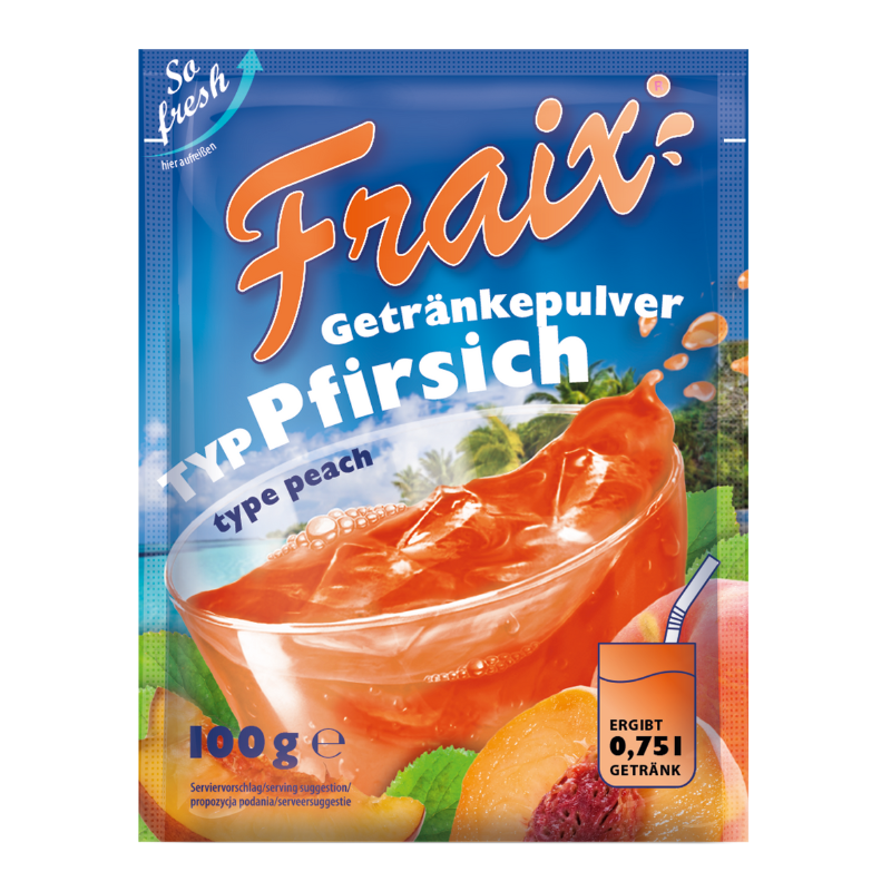 FRAIX Getränkepulver Pfirsich 100g BT