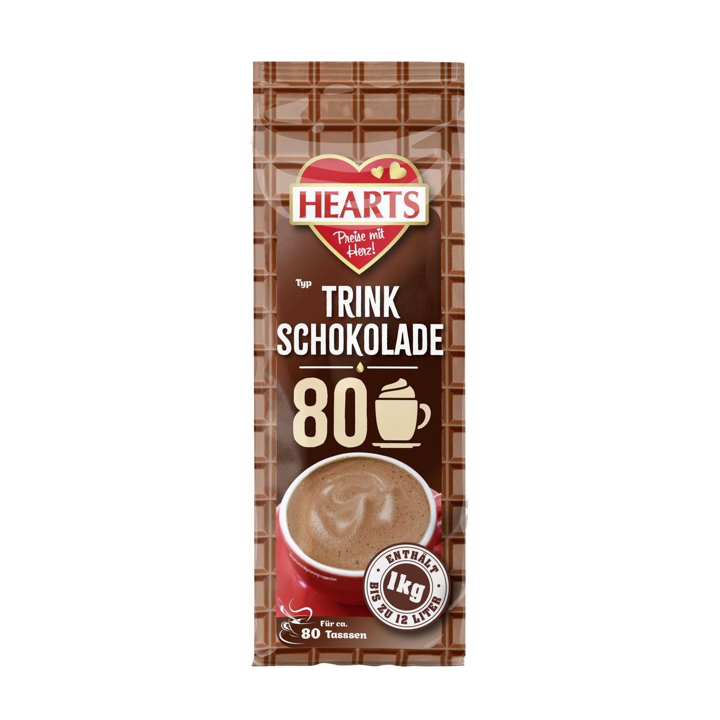 HEARTS Typ Trinkschokolade 1kg STBT