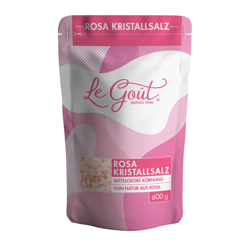 LE GOUT Rosa Kristallsalz 600g BT