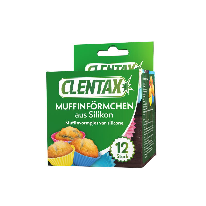 CLENTAX Silikon Muffinförmchen 12 ST