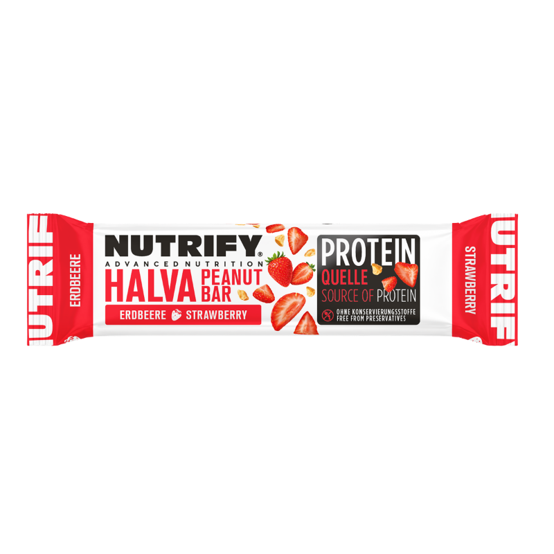 NUTRIFY Halva Riegel mit Erdb. 60g ST