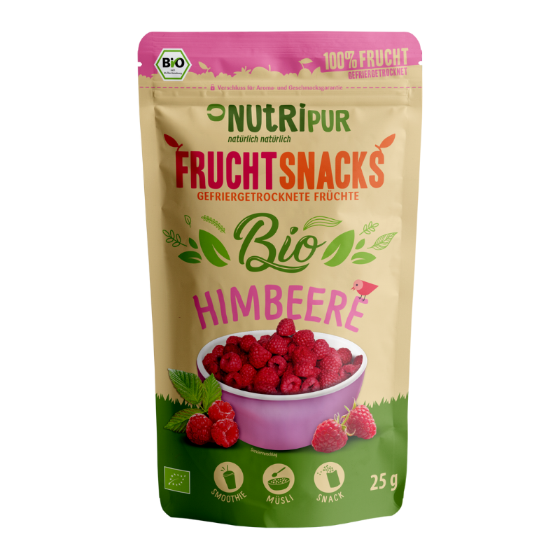 NUTRIPUR FRUCHTSNACKS BIO FD Himbeeren 25 g