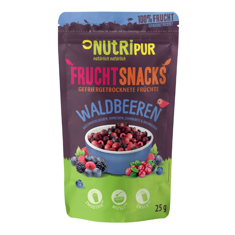 NUTRIPUR FRUCHTSNACKS FD Waldbeeren 25 g