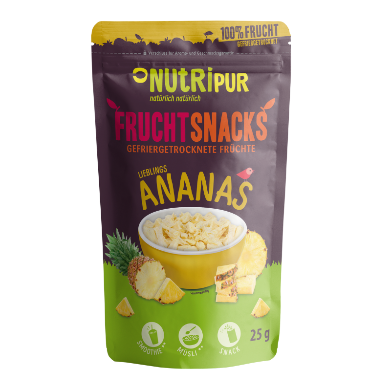 NUTRIPUR FRUCHTSNACKS FD Ananas Bits 25 g