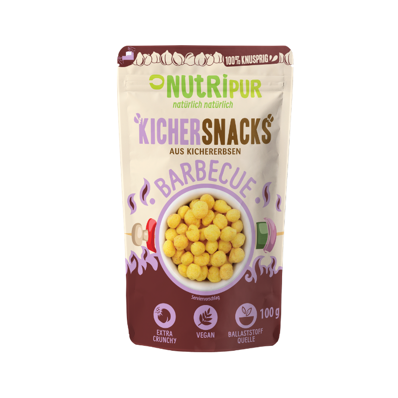 KICHERSNACKS Kichererbsen BBQ 100g BT