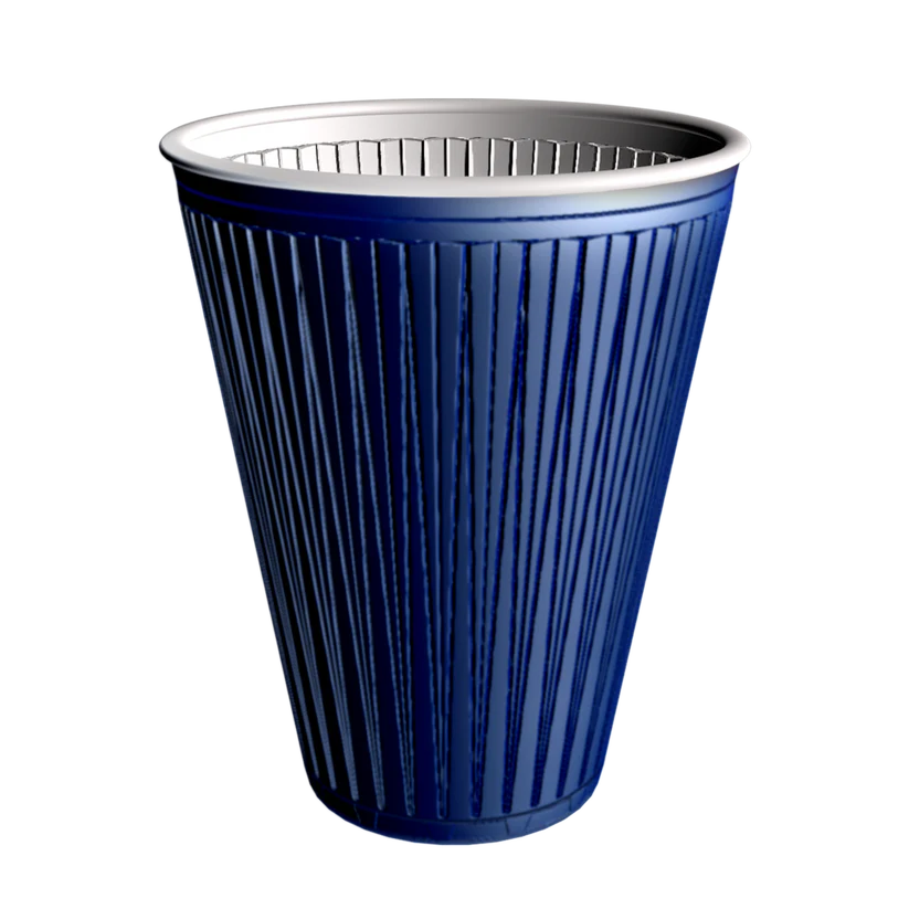 INTERCUPS Plasticbecher (Braun/Blau) Blau 70.5mm 150ml (5oz)