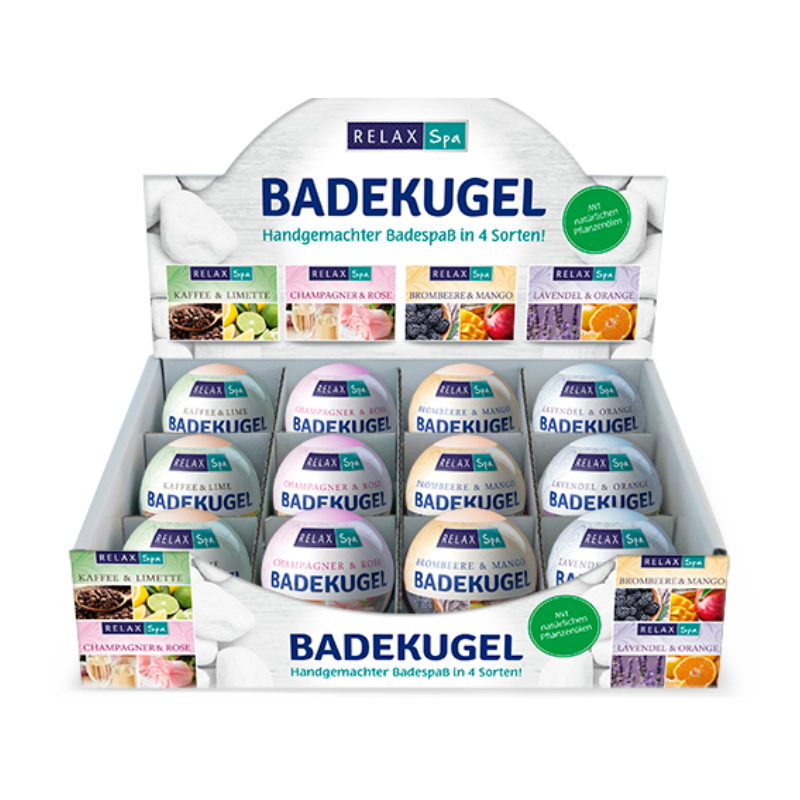 RELAX SPA Badekugeln 4fach sort. 165g