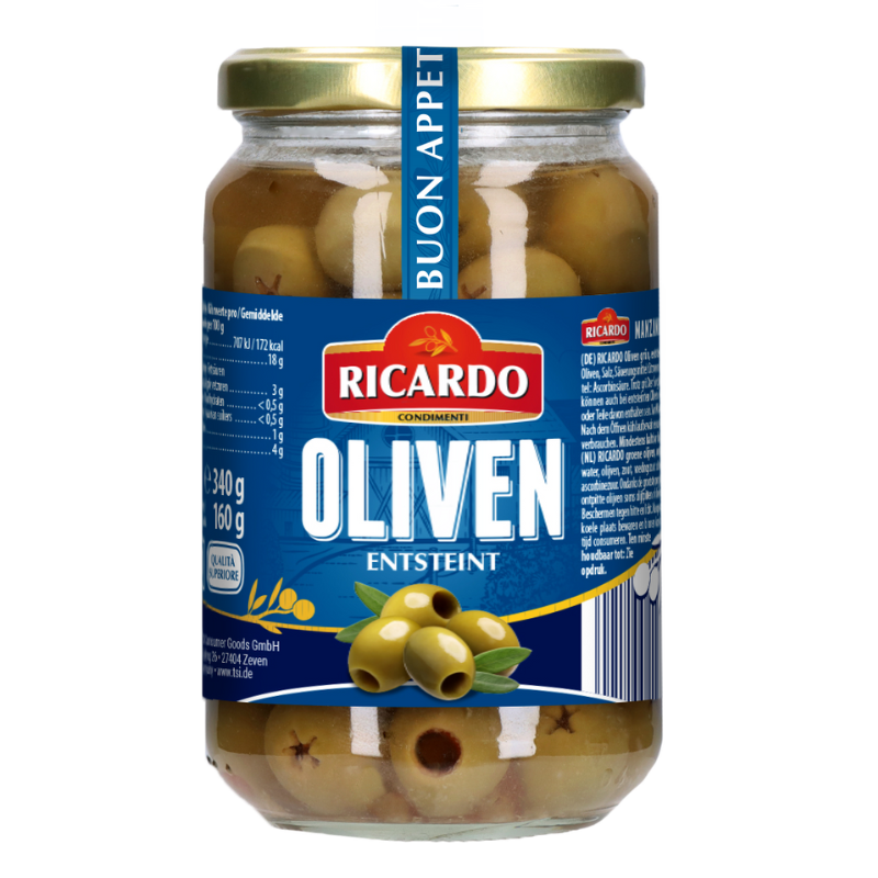 RICARDO Oliven grün ohne Stein 340g GL