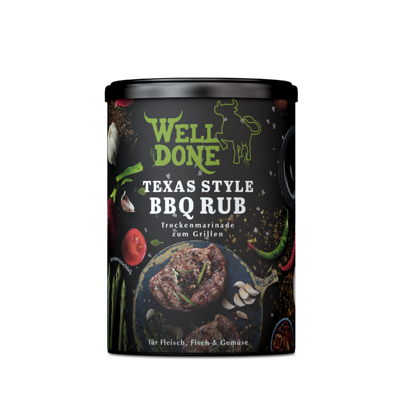 WELL DONE Texas Style BBQ Rub 200g PWDS