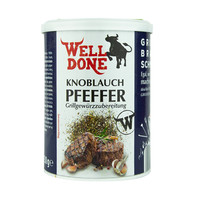 WELL DONE Knoblauchpfeffer 230g PWDS
