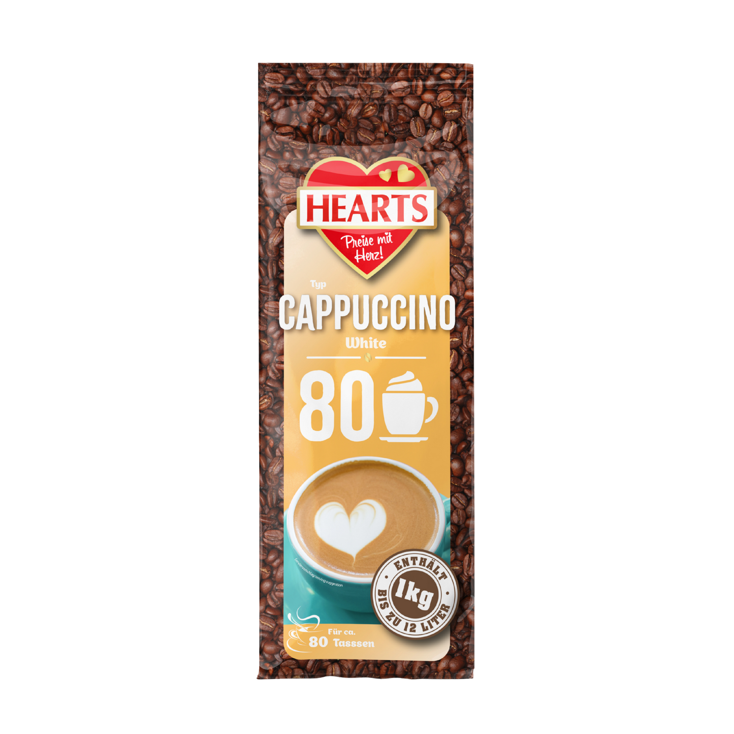 HEARTS Cappuccino White 1kg STBT