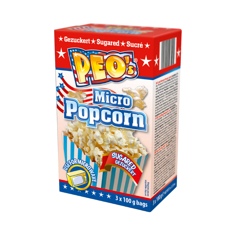 PEO'S Mikrowellenpopc. gezuckert 300g PK