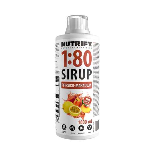 NUTRIFY Sirup 1:80 Pfirsich-Maracuja 1L