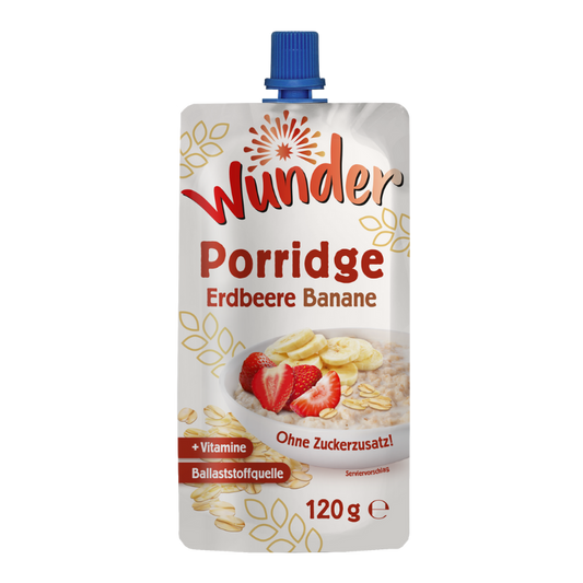 WUNDER Porridge Erdb.-Banane 120g BT