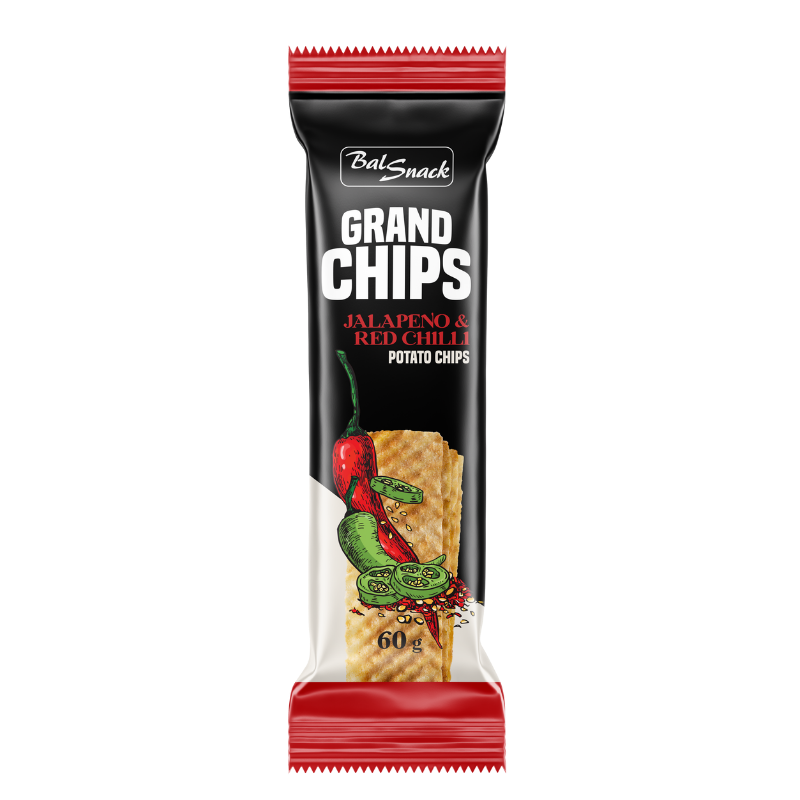 GRAND CHIPS Jalapeno- und rotem Chili-Geschmack 60g BT