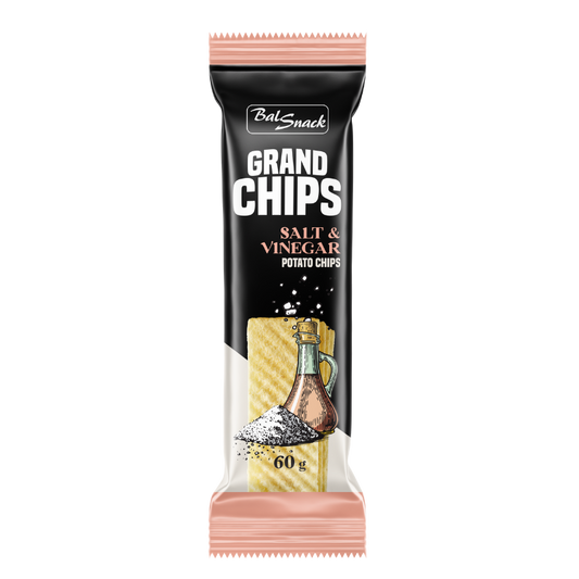 GRAND CHIPS Essig- und Salzig 60g BT