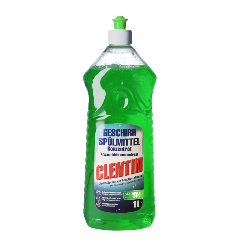 CLENTIN Geschirrspülmittel Apfel 1l PFL