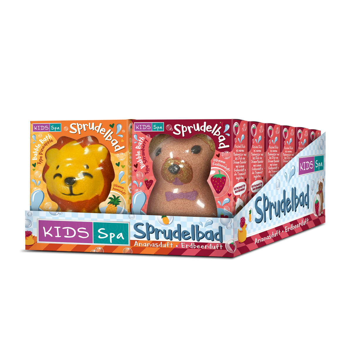 KIDS SPA Raubtier Badebom. 2f.sort. 100g