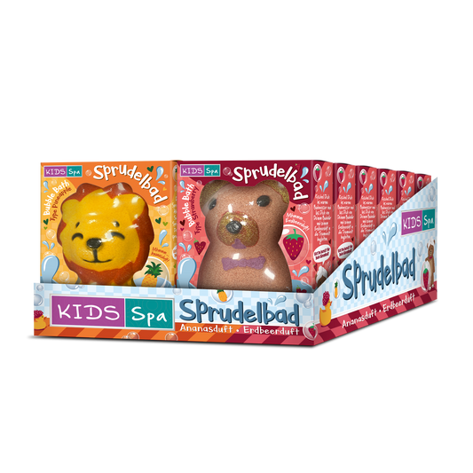 KIDS SPA Raubtier Badebom. 2f.sort. 100g