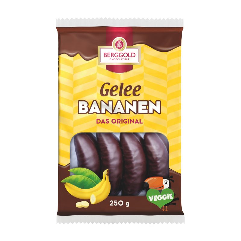 BERGGOLD Banane schokoliert 250g PK