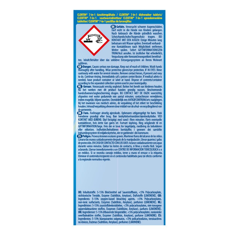 CLENTIN Geschirrspültabs phfr. 35x20g PK