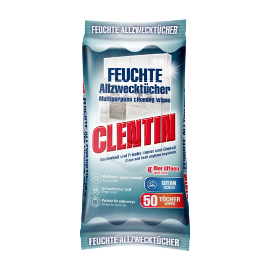 CLENTIN feuchte Allzwecktücher Meer. BT