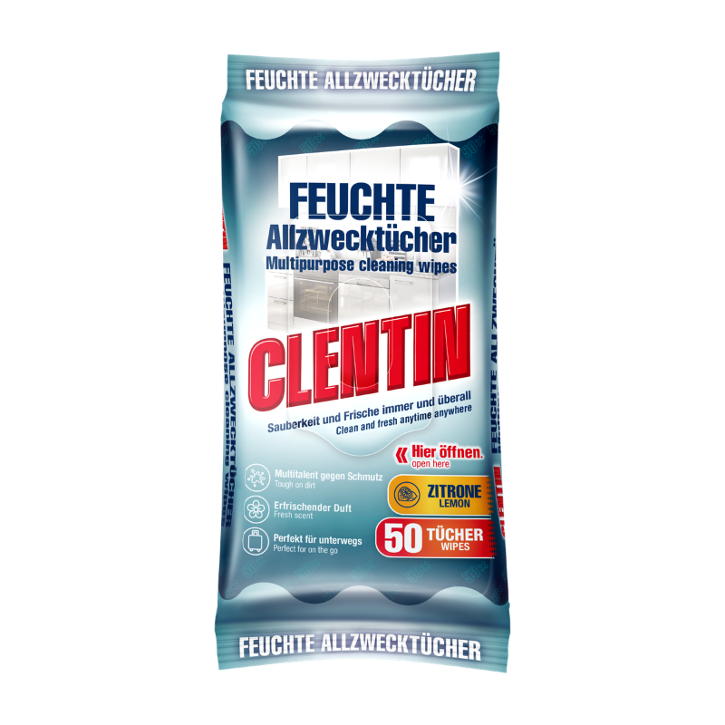 CLENTIN feuchte Allzwecktücher Zit. BT