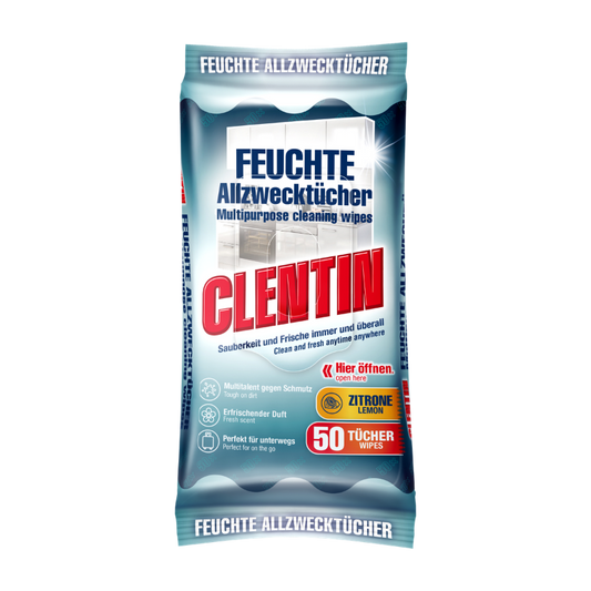 CLENTIN feuchte Allzwecktücher Zit. BT