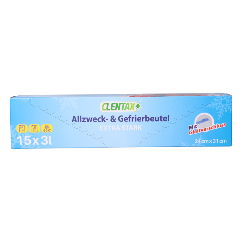 CLENTAX Gefrierbeutel 15x3l PK