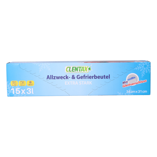 CLENTAX Gefrierbeutel 15x3l PK
