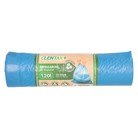 CLENTAX Recycling-Abfallsäcke 15x120l PK
