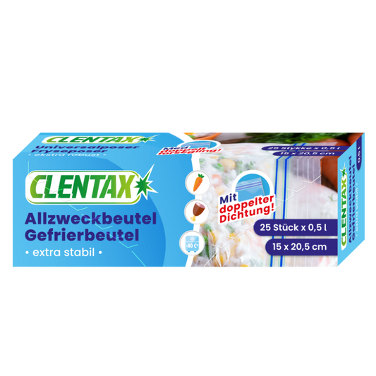 CLENTAX Gefrierbeutel 25x0,5l PK