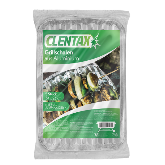CLENTAX Grillschalen 5er PK