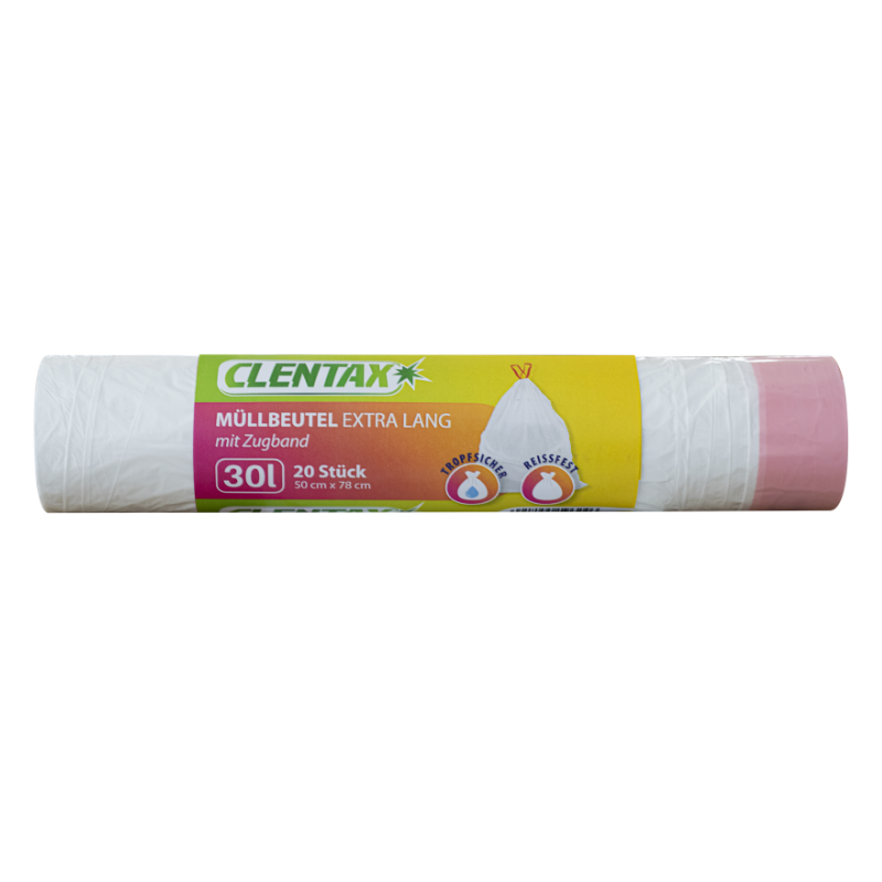 CLENTAX Zugbandbeu. extra lang 20x30l PK