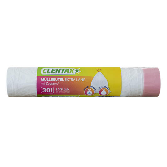 CLENTAX Zugbandbeu. extra lang 20x30l PK