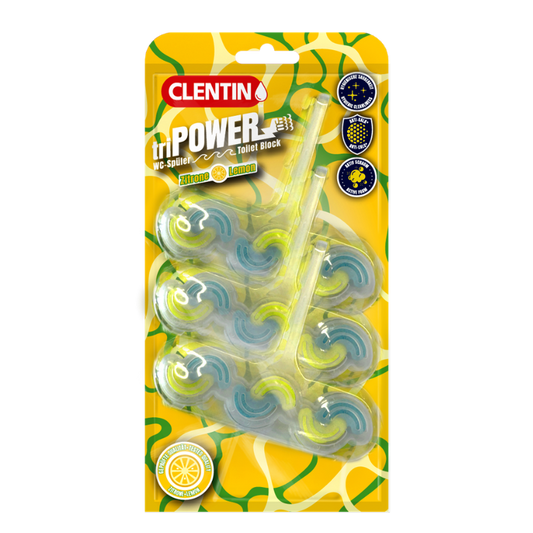 CLENTIN-WC Spüler 3er Bls Zitrone